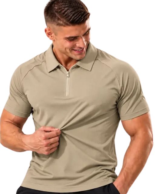Camiseta Polo Zíper